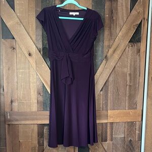 Evan Picone Deep Purple Midi Dress